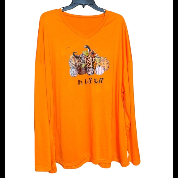 It’s Fall Y’all falll long sleeve tee size 5xL - Picture 1 of 5